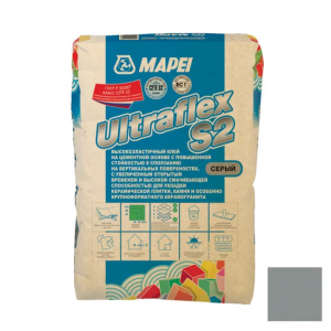 Клей для плитки Mapei UltraFlex S2 C2TE серый