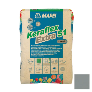 Клей для плитки Mapei KeraFlex EXTRA S1 C2TE серый