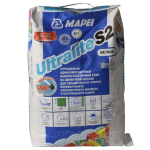 Клей для плитки Mapei UltraFlex S2 C2TE белый