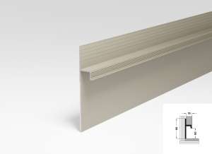 Плинтус Лука скрытого монтажа Плт 95 042л Шампань 2500 мм