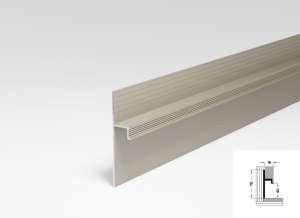 Плинтус Лука скрытого монтажа Плт 75 042л Шампань 2500 мм