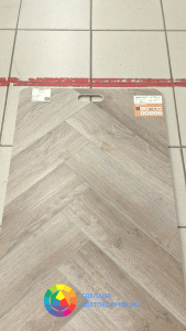 Виниловая плитка Cronafloor Herringbone 4V H007 Дуб Лилль 