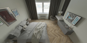 Виниловая плитка Alpine Floor Parquet LVT ЕСО 16-17 Дуб Синистра фото в интерьере