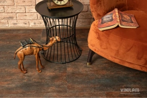 Фото Виниловая плитка Vinilam Ceramo Stone WPC 71617 Керамическия Сталь 
