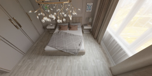 Линолеум Tarkett Gladiator Miller 3 фото в интерьере спальни