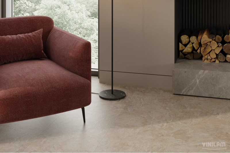 Виниловая плитка Vinilam Ceramo Stone WPC 81222 Аравийский Камень 