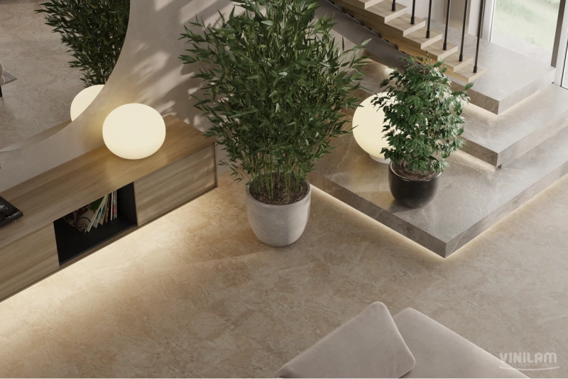 Виниловая плитка Vinilam Ceramo Stone WPC 81222 Аравийский Камень 