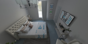 Виниловая плитка Moduleo Roots 55 Mattina 46643XL фото спальни