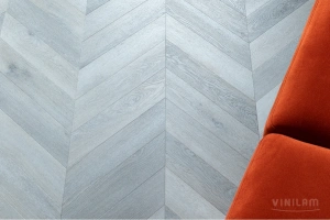 Фото Виниловая плитка Vinilam Parquet Chevron Glue RI444515CL4 Легран клеевой 