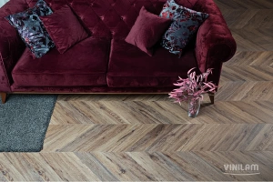 Фото Виниловая плитка Vinilam Parquet Chevron Glue I107516 Лувр клеевой 