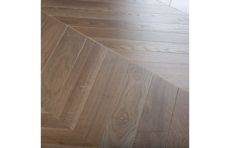 Инженерная доска Lab Arte Chevron 600/510х90х14 Дуб Натур Кайт лак 1S 