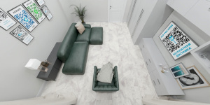 Виниловая плитка Moduleo Roots 55 EIR Mustang Slate 70177XL в интерьере