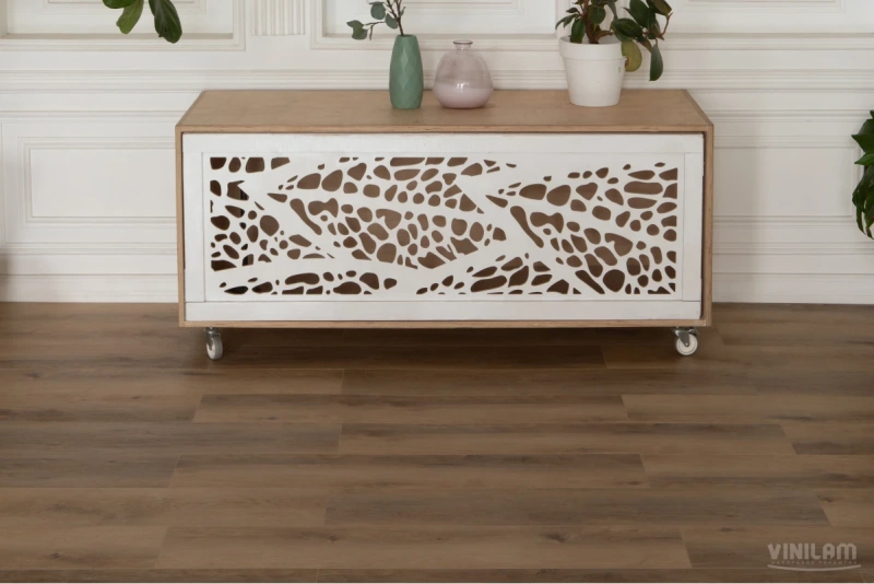 Виниловая плитка Vinilam Cork WPC 10130V Дуб Антверпен 