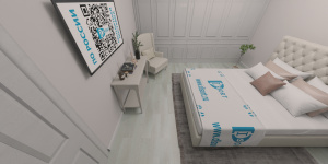 Виниловая плитка Art TILE HIT AT751 Дуб Джапанди на полу