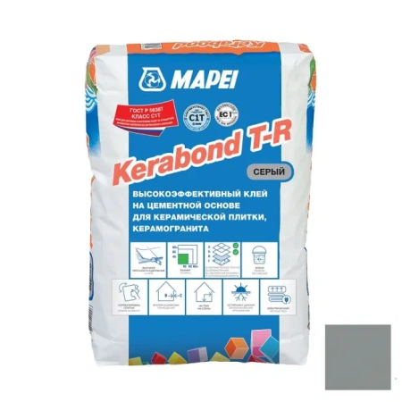 Клей для плитки Mapei KERABOND Т-R С1Т серый