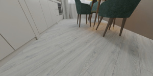 SPC кварцвинил Salag Wood Savor в интерьере кухни