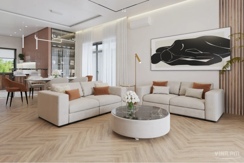 Виниловая плитка Vinilam Parquet Herringbone IS11355 Монпелье 