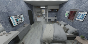 Виниловая плитка Art TILE HIT AT752 Бархат Ампир на полу