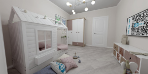 Виниловая плитка Moduleo Roots 55 EIR Country Oak 54932 на полу