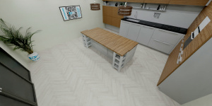 Виниловая плитка Alpine Floor Parquet LVT ЕСО 16-9 Голубой Лес реальные фото