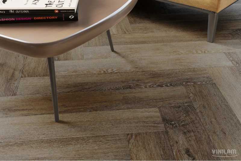 Виниловая плитка Vinilam Parquet Herringbone IS11377 Тусон 