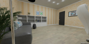 Виниловая плитка Art TILE HIT AT755 Ясень Шале на полу