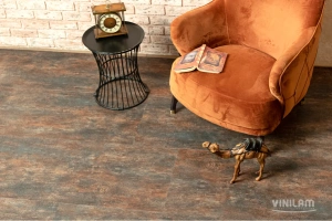 Фото Виниловая плитка Vinilam Ceramo Stone WPC 71617 Керамическия Сталь 