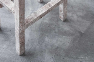 Фото Виниловая плитка Vinilam Ceramo Stone WPC 61602 Серый Бетон 