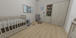 Виниловая плитка Moduleo Roots 55 Blackjack Oak 22220 на полу