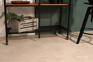 Фото Виниловая плитка Vinilam Ceramo Stone WPC 71615 Бетон Белый 
