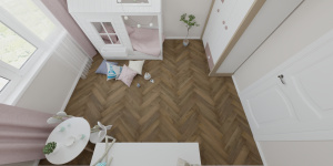 Виниловая плитка Alpine Floor Parquet LVT ЕСО 16-7 Дуб Насыщенный фото в интерьере