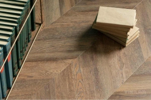 Фото Виниловая плитка Vinilam Parquet Chevron Glue RI153610CL4 Нормандия клеевой 