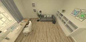 Виниловая плитка Salag Wood Westhill в интерьере - фото