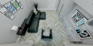 Кварцвинил Виниловая плитка Salag Herringbone Chateau в интерьере