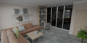 Кварцвинил Salag Stone SQ Sonata фото в интерьере