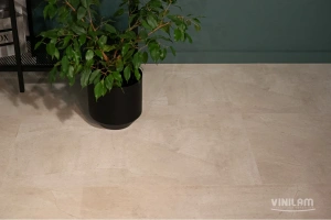 Фото Виниловая плитка Vinilam Ceramo Stone WPC 71615 Бетон Белый 
