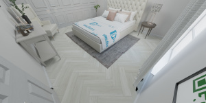 Виниловая плитка Salag Herringbone Victory реальные фото