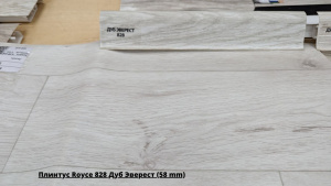 Плинтус Royce 828 Дуб Эверест (58 mm) + Линолеум Синтерос Sky Eleonora 1