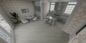 Кварц виниловая плитка Alpine Floor Grand Sequoia LVT ECO 11-202 Атланта фото в интерьере