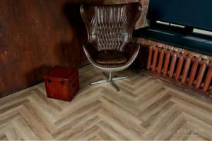 Виниловая плитка Vinilam Parquet Herringbone Glue GD11166 Классический
