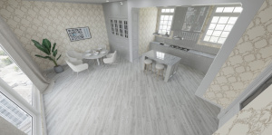 Кварц винил Salag Wood Marengo интерьерные фото