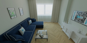 Виниловая плитка Salag Herringbone Prime фото в интерьере