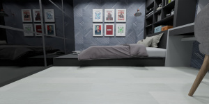 Виниловая плитка Art TILE HIT AT756 Клён Сугари в спальне