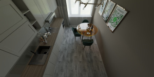 Линолеум Tarkett Gladiator Saratoga 1 фото в интерьере кухни