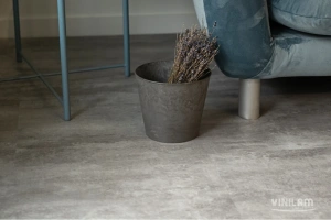 Фото Виниловая плитка Vinilam Ceramo Stone WPC 71614 Цемент Светлый 