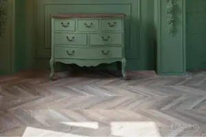 Виниловая плитка Vinilam Parquet Chevron Glue RI153616CL4 Шампань клеевой