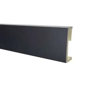 Salag Плинтус Black RAL9005 2,2 м (Alpha 60)