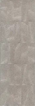 Керамическая плитка Kerama Marazzi Безана (Настенная плитка 12152R Безана серый структура матовый обрезной 25х75)