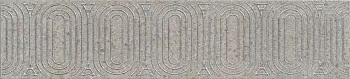 Добор к плитке Kerama Marazzi Безана (Бордюр настенный OP\B206\12137R Безана серый матовый обрезной 25 х 5,5 см)