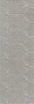 Добор к плитке Kerama Marazzi Безана (Декор настенный OP\B201\12137R Безана серый матовый обрезной 75 х 25 см)